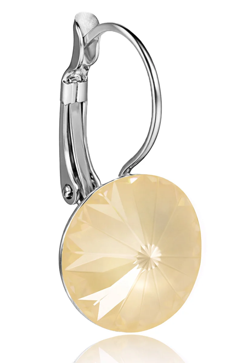 LUISIA® Ohrringe Rivoli mit Kristallen von Swarovski® 14 mm | Matt Linen