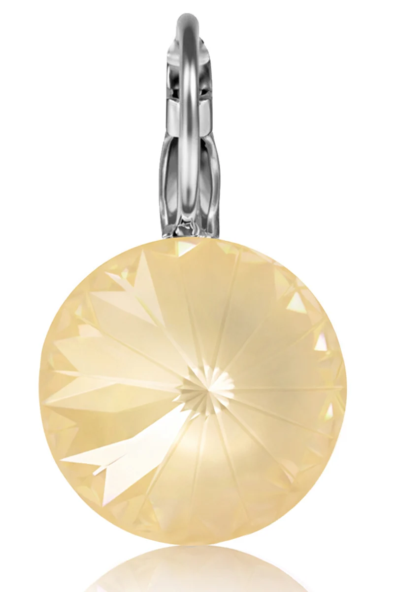 LUISIA® Ohrringe Rivoli mit Kristallen von Swarovski® 14 mm | Matt Linen