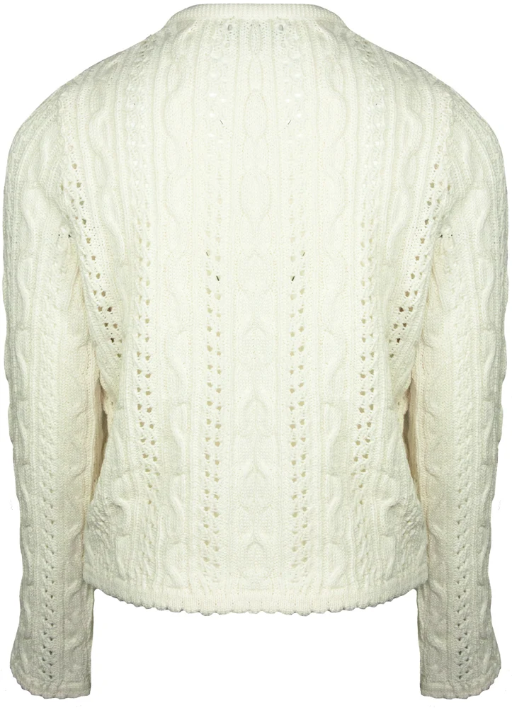 Huber Trachten Strickjacke "Alia" für Mädchen | Creme Weiß