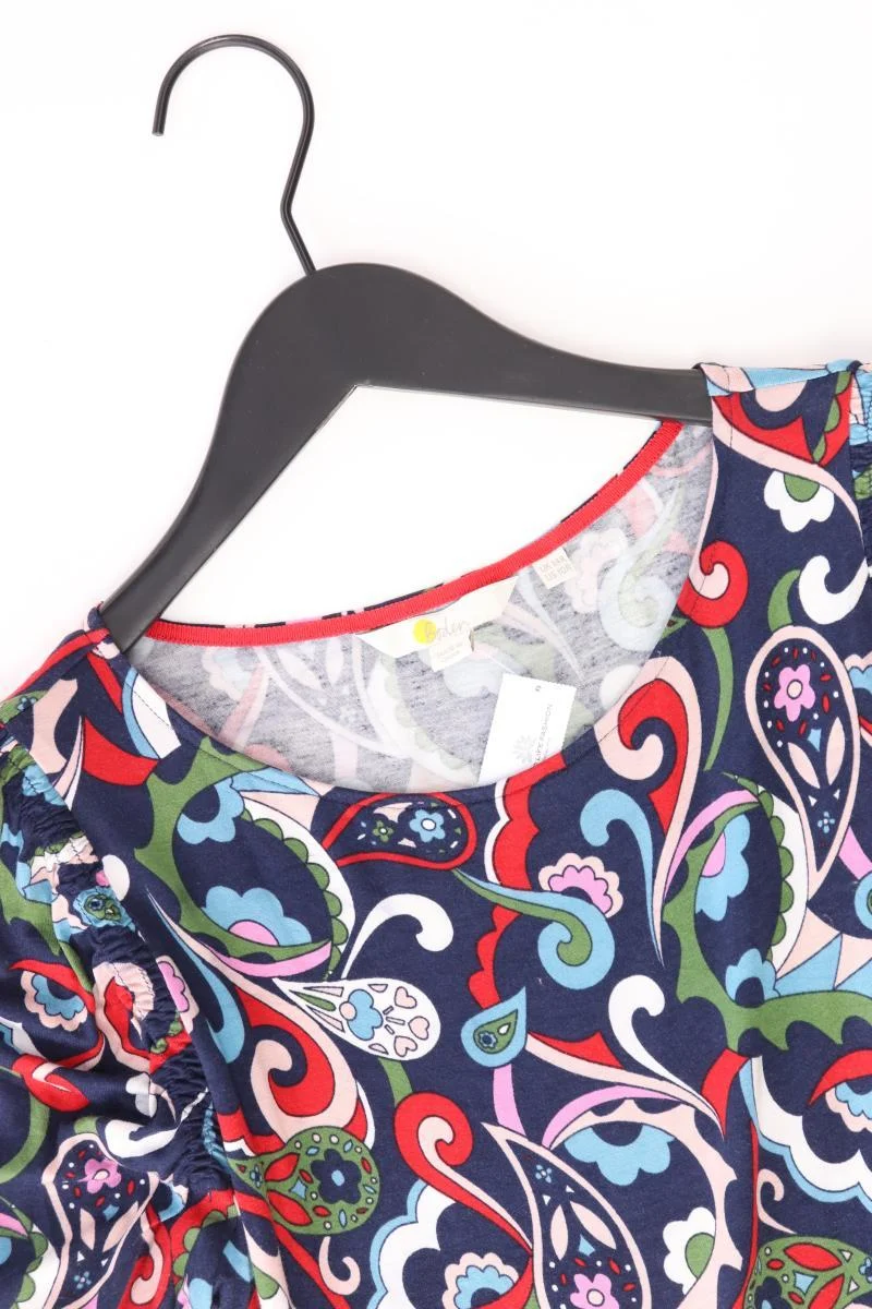 Boden Jerseykleid Gr. 40 mit Paisleymuster Kurzarm mehrfarbig aus Baumwolle
