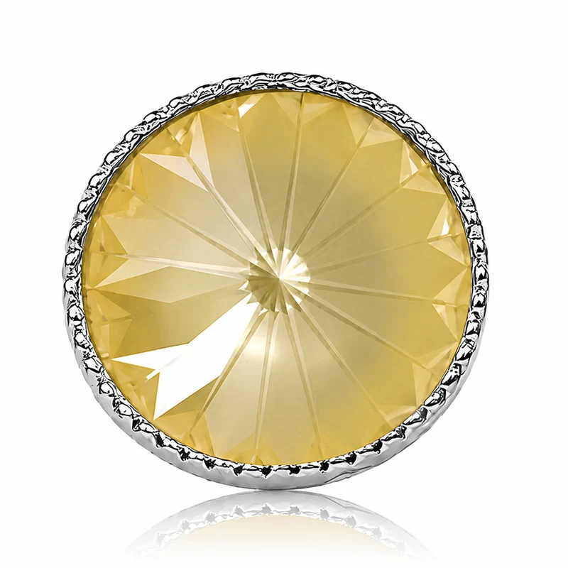 LUISIA® Solitär Ohrstecker "Joy" mit Kristallen von Swarovski® | Matt Linen Creme