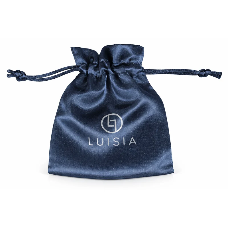 LUISIA® Armband "Leandra" mit Herzblüten und Premium Kristallen | Light Safir / Hellblau