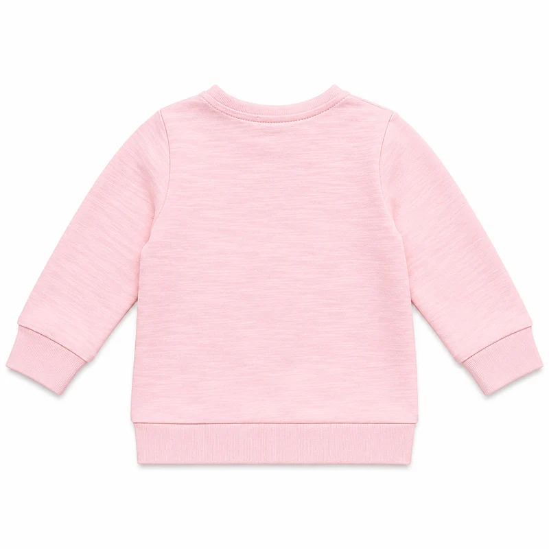 BONDI Baby Langarmshirt "Kätzchen" 93701 - Apricot / Schwarz | Pullover