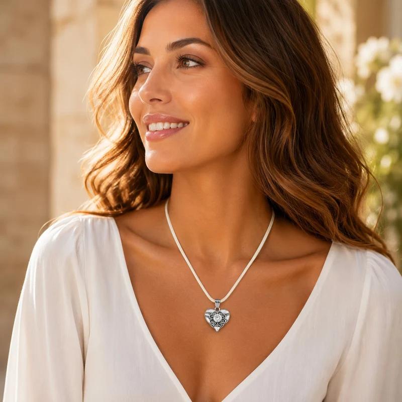 LUISIA® Halskette "Paula" mit Kristallen von Swarovski® | Creme