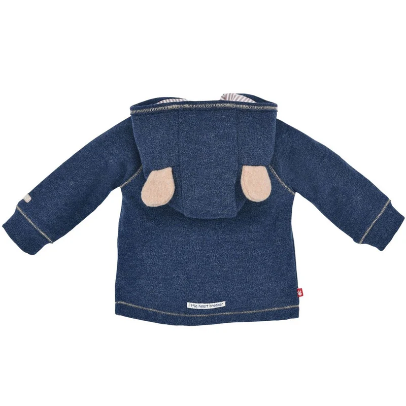 BONDI Baby Jacke "Bär" mit Kapuze 93760 | Navy