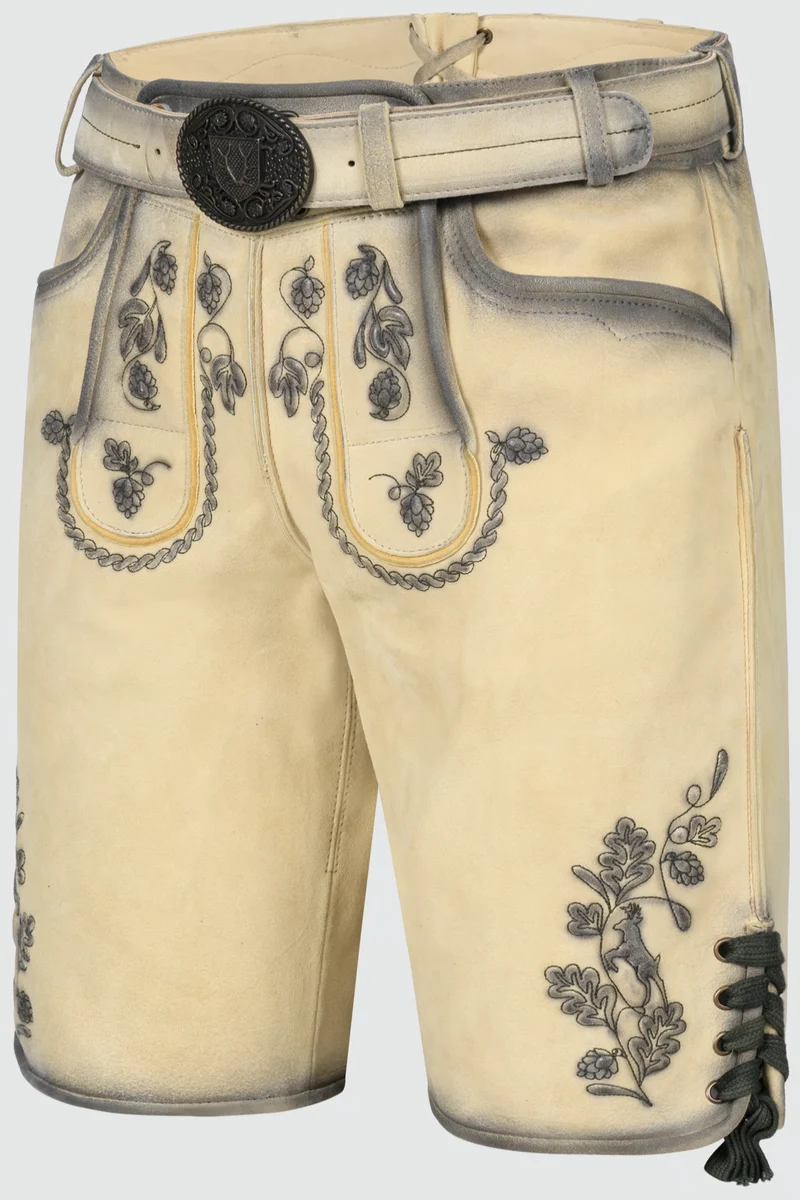 Herren Lederhose NOLAN % mit Gürtel - Krüger Buam - 963069-000-0071