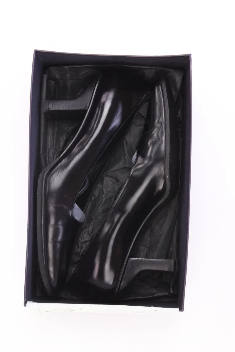 Prada Calzature Donna Spazzolato Leder Pumps Gr. 38,5 schwarz