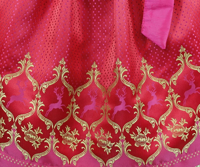 Isar-Trachten Jugend Dirndl "Clarissa" | Grün Pink