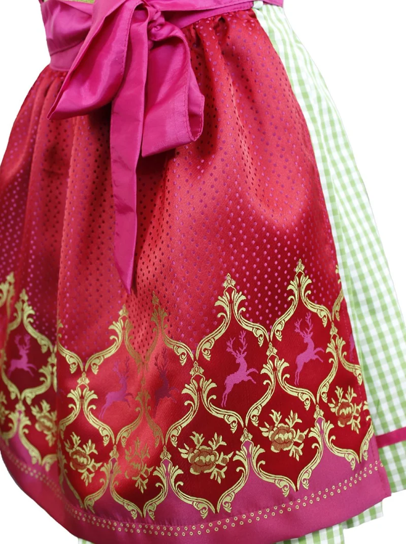 Isar-Trachten Jugend Dirndl "Clarissa" | Grün Pink