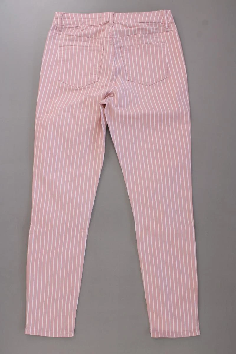 Lascana Five-Pocket-Hose Gr. 38 gestreift neuwertig rosa aus Baumwolle