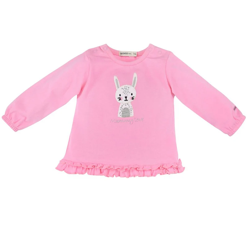 BONDI Baby Langarmshirt "Mommy love" 93631 | Rosa
