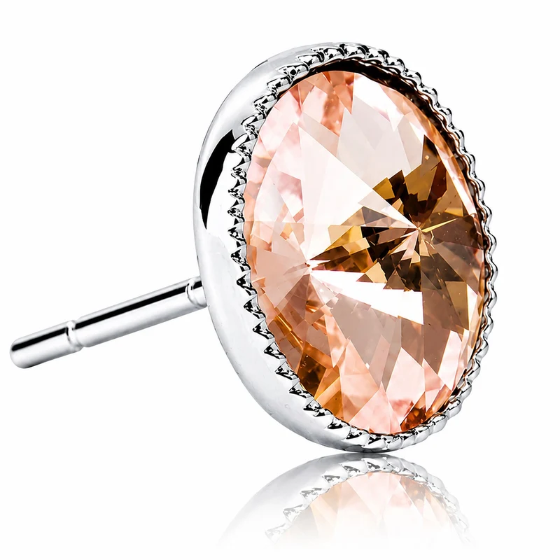 LUISIA® Solitär Ohrstecker "Joy" mit Kristallen von Swarovski® | Vintage Rose