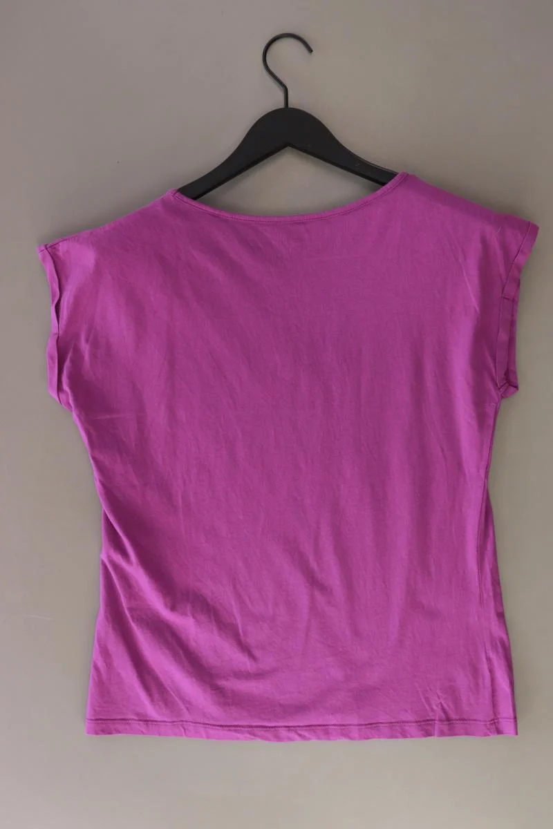 Printshirt Gr. M Kurzarm lila aus Baumwolle