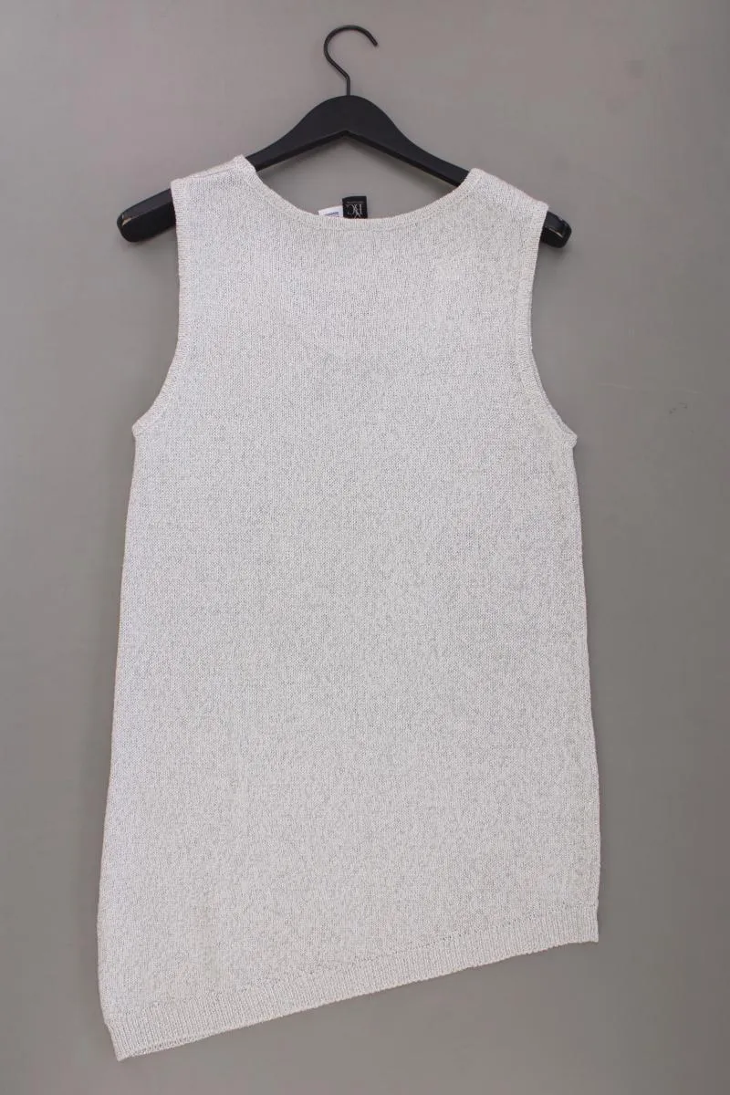 Best Connections Strickkleid Gr. 40 Ärmellos mit Glitzer silber aus Polyacryl