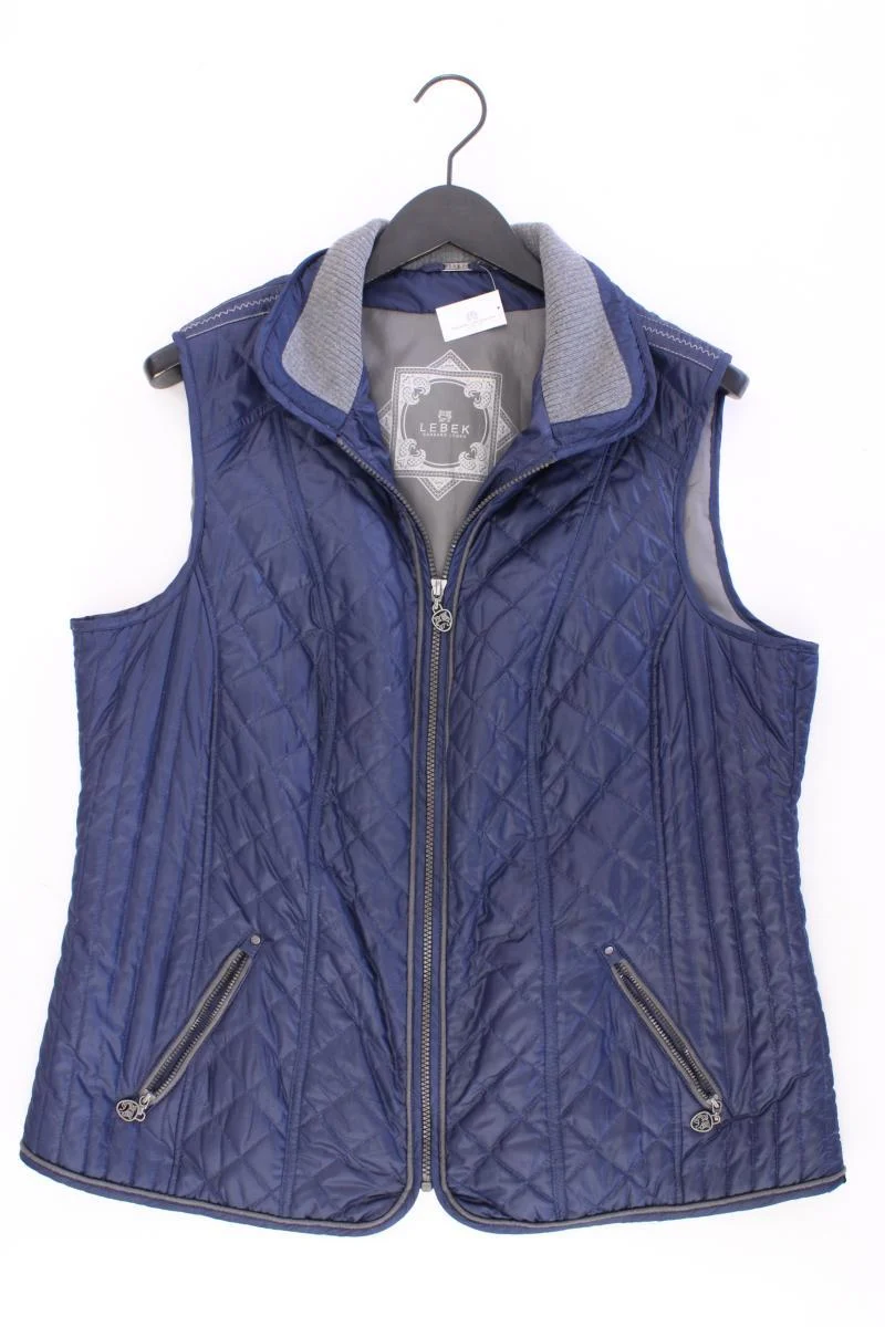 LEBEK Barbara Lebek Steppweste Gr. 44 blau aus Polyester