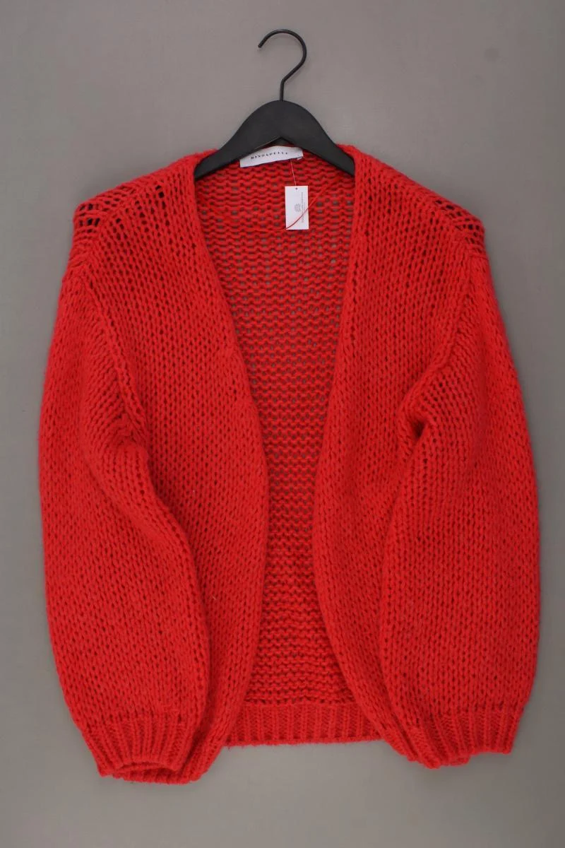Rino&Pelle Strickjacke Gr. L Langarm rot aus Polyacryl