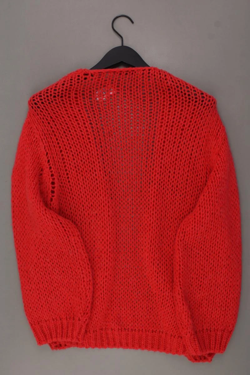 Rino&Pelle Strickjacke Gr. L Langarm rot aus Polyacryl