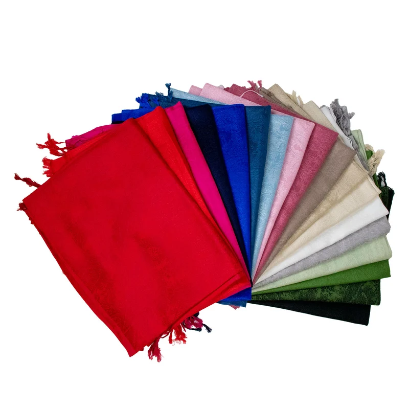 Halstuch aus Viscose - Stola Schal 185 x 70 cm | Rot