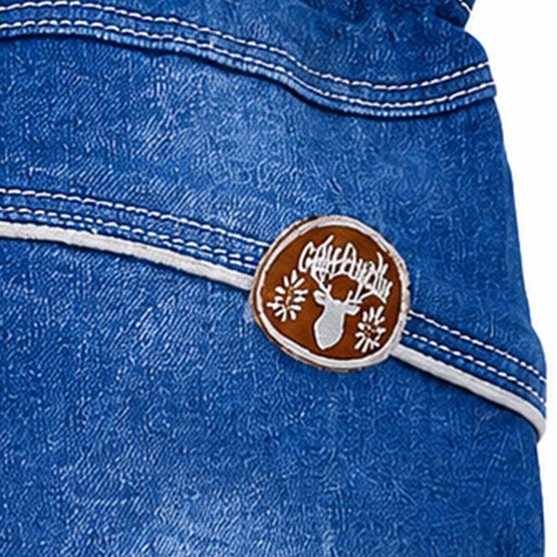 BONDI Lange Trachten Jeans "Gipfelkraxler" Jogg Denim für Jungen 91469 | Blau