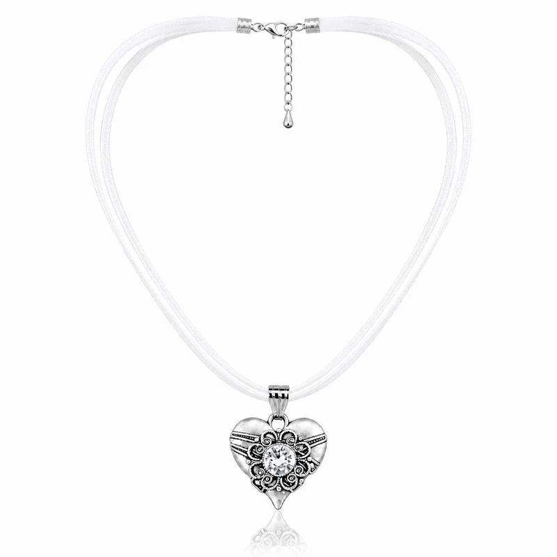 LUISIA® Halskette "Paula" mit Kristallen von Swarovski® | Silber