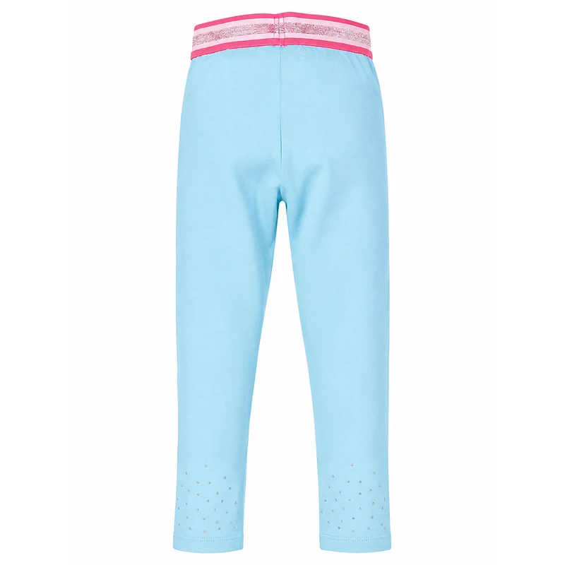 BONDI Baby Mädchen Leggings mit Glitzersteinen 36207 | Blau