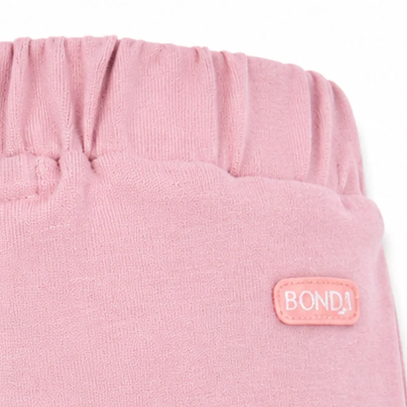 BONDI Baby Mädchen Wendehose Laufhose "Eule" 93734 | Rosewood Rosa