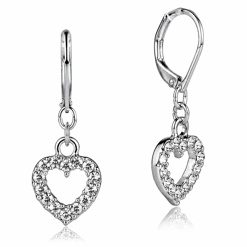 LUISIA® Herz Ohrringe "Evie" mit Kristallen von Swarovski® | Kristall
