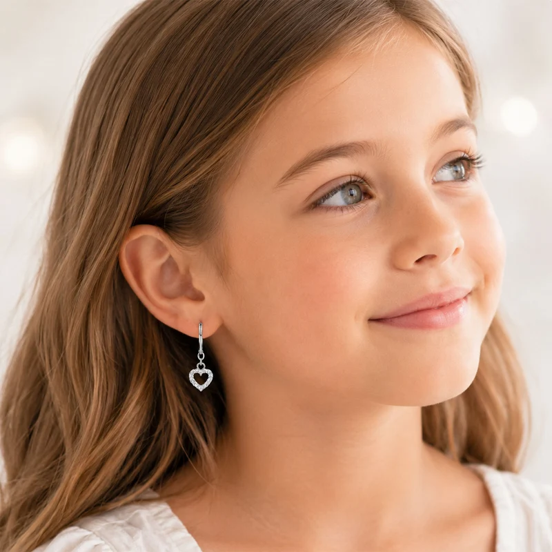 LUISIA® Herz Ohrringe "Evie" mit Kristallen von Swarovski® | Kristall