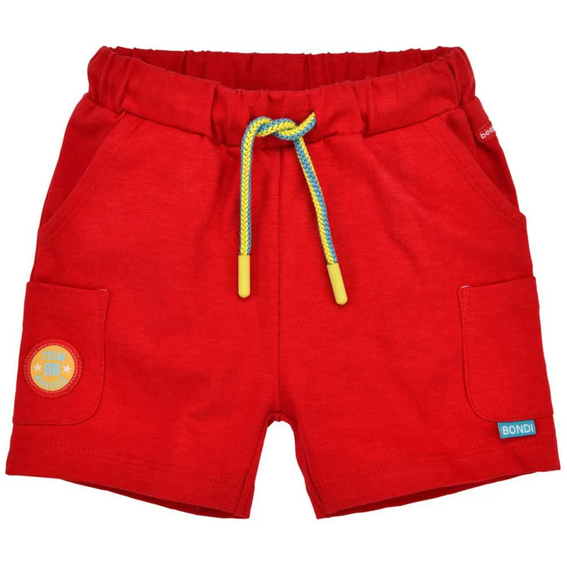 BONDI Baby Jungen Shorts "Rescue Team" 91484 - Rot | Kurze Kinder Hose Feuerwehr