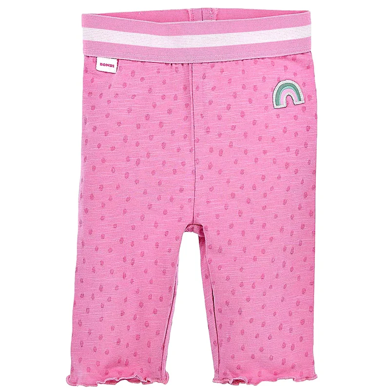BONDI Baby Mädchen Capri Hose Leggings "Be Happy" 86890 | Pink