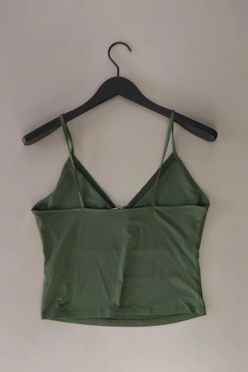 Zara Spaghetti-Top Gr. L olivgrün aus Polyester