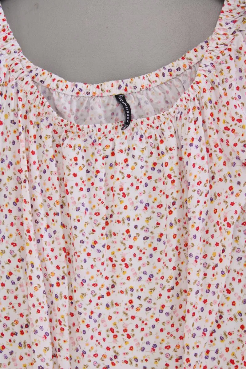 Fresh Made Kurzarmkleid Gr. XS mit Blumenmuster mehrfarbig