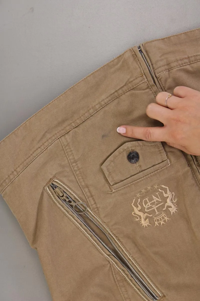 Diesel Übergangsjacke Gr. L braun aus Baumwolle