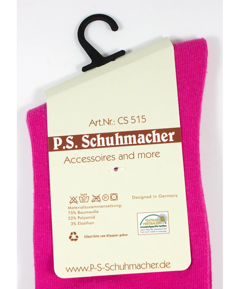 Trachten Kniestrümpfe mit Schleife für Damen | Pink
