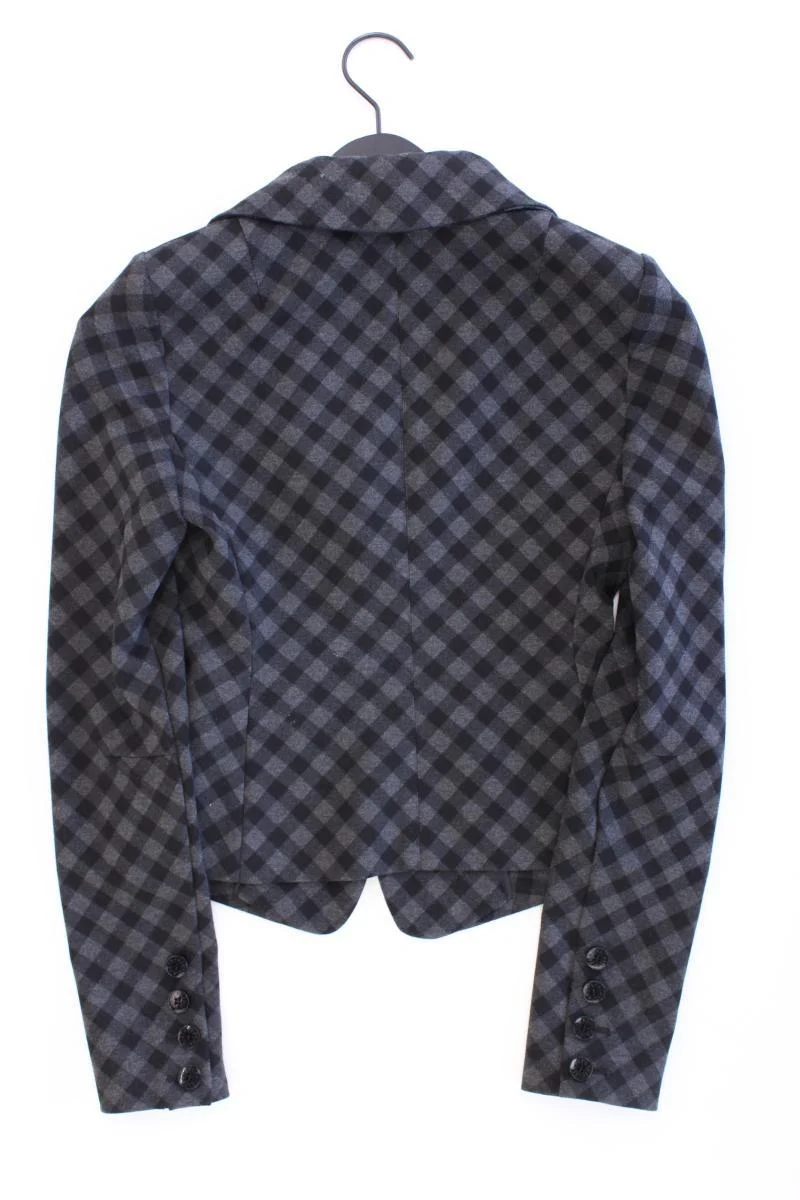 Patrizia Pepe Jerseyblazer Gr. IT 42 (S) kariert grau aus Viskose