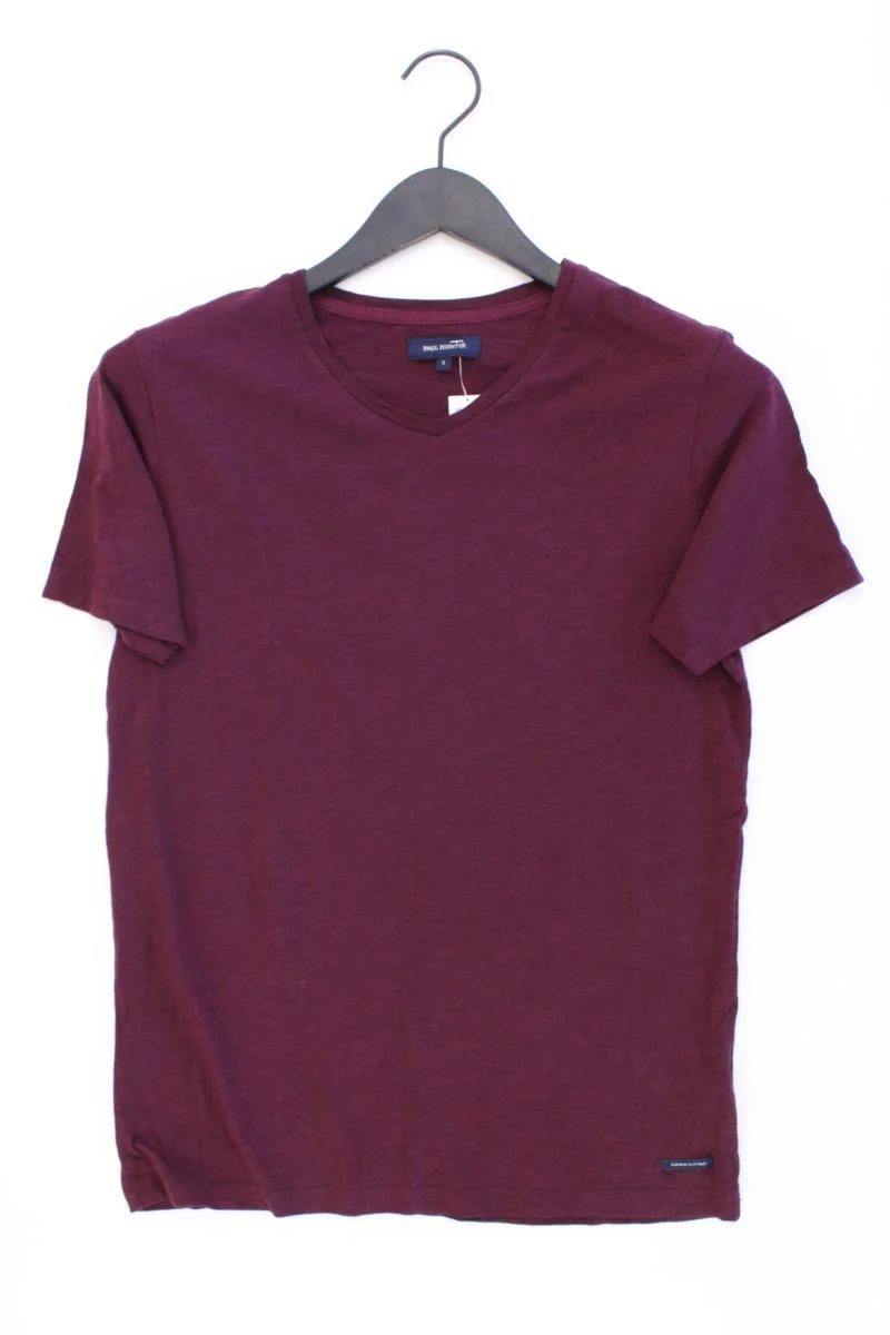 PAUL HUNTER T-Shirt für Herren Gr. S Kurzarm lila aus Baumwolle