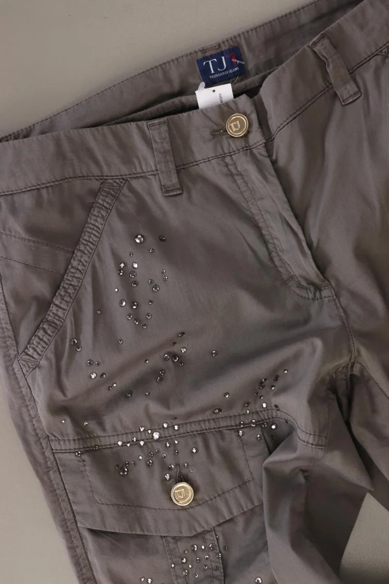 Trussardi Hose Gr. IT 44 (M) grau aus Baumwolle