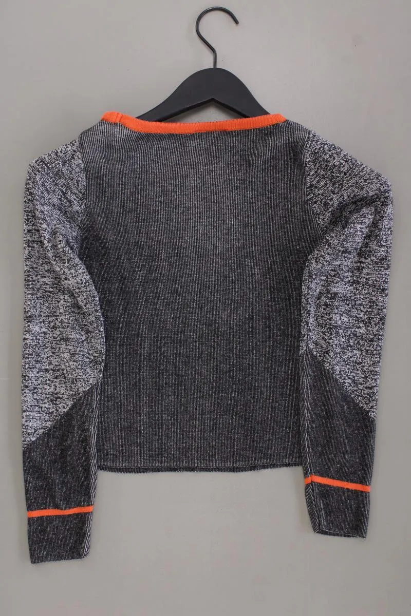 Topshop Cropped Shirt Gr. 32 Langarm grau aus Viskose