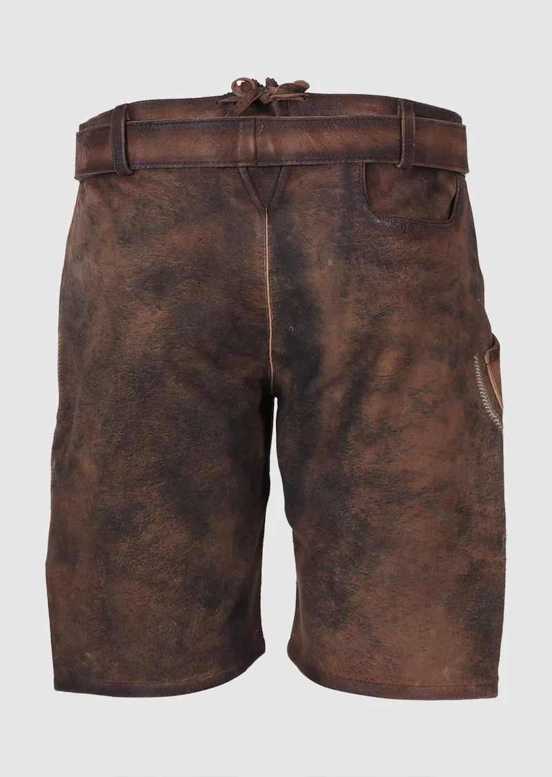 Herren Lederhose - PAOLO % - mit Gürtel - Krüger Buam - 099618-000-0071