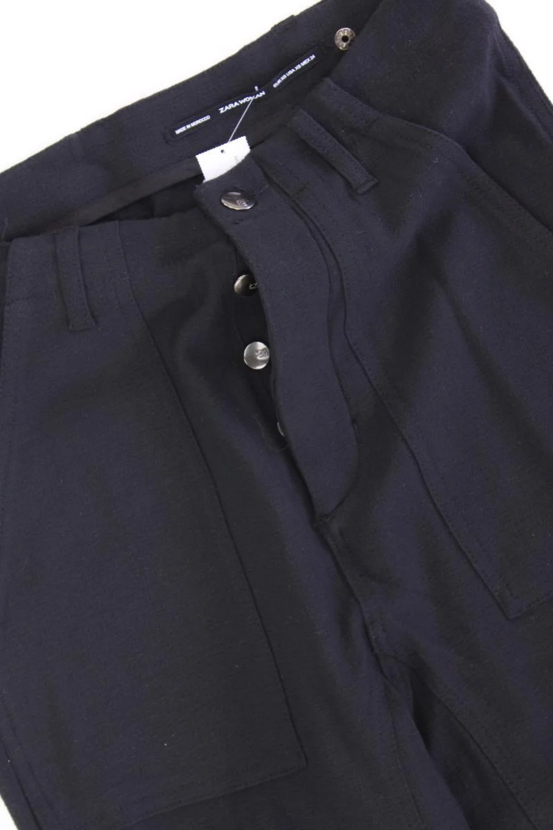 Zara Stoffhose Gr. XS schwarz aus Viskose