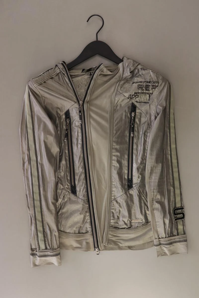 Sportalm Kapuzenjacke Gr. 38 grau aus Cupro