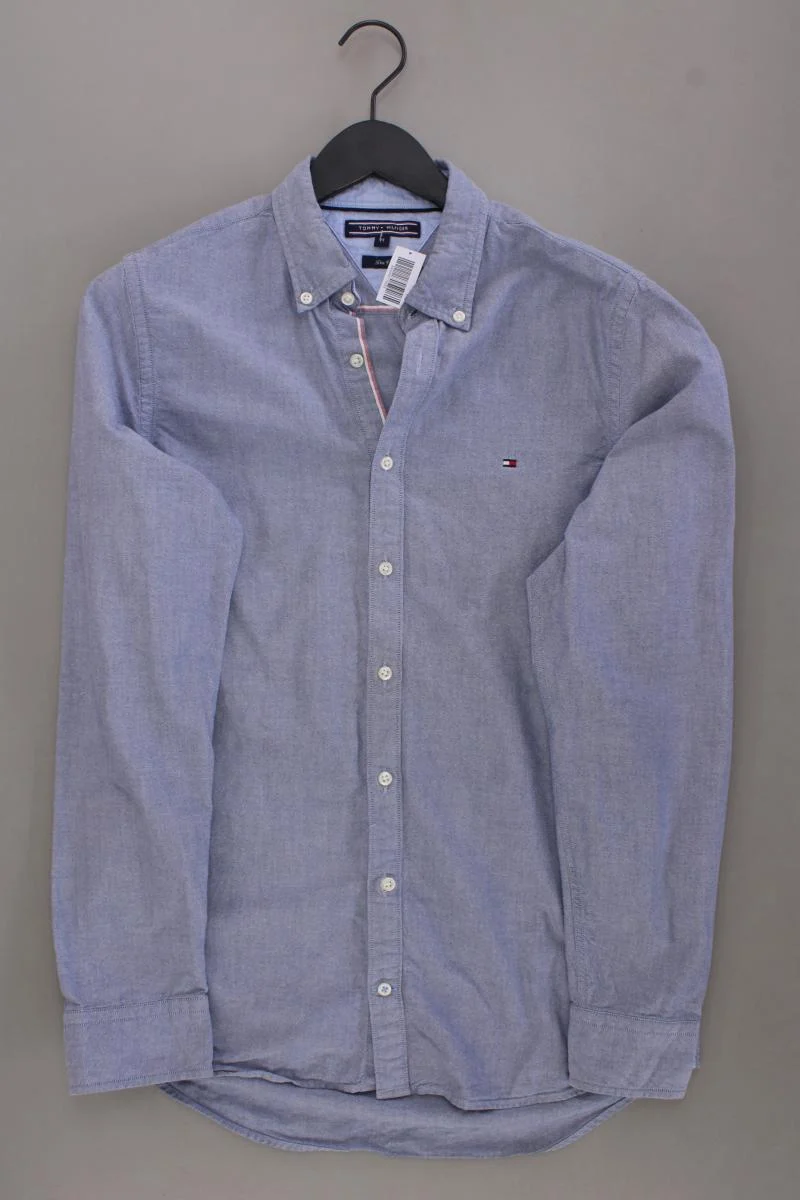 Tommy Hilfiger Langarmhemd für Herren Gr. M blau