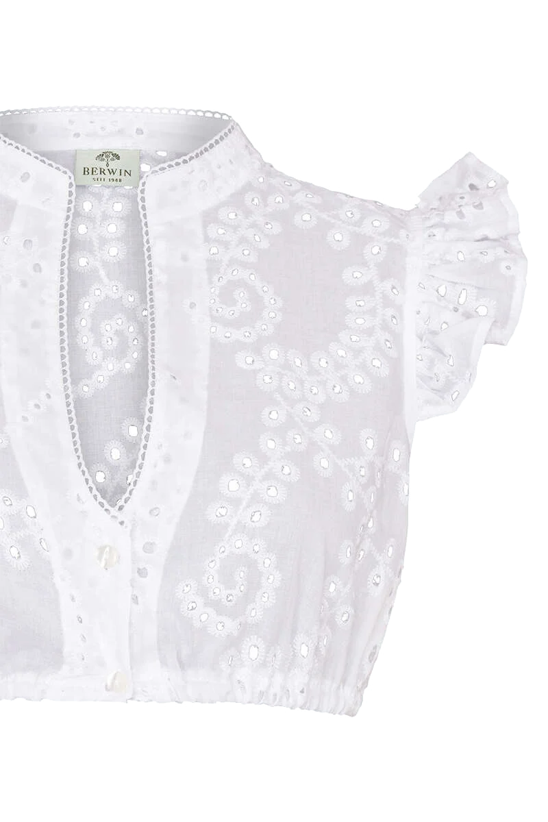 Dirndlbluse mit Flügelärmeln