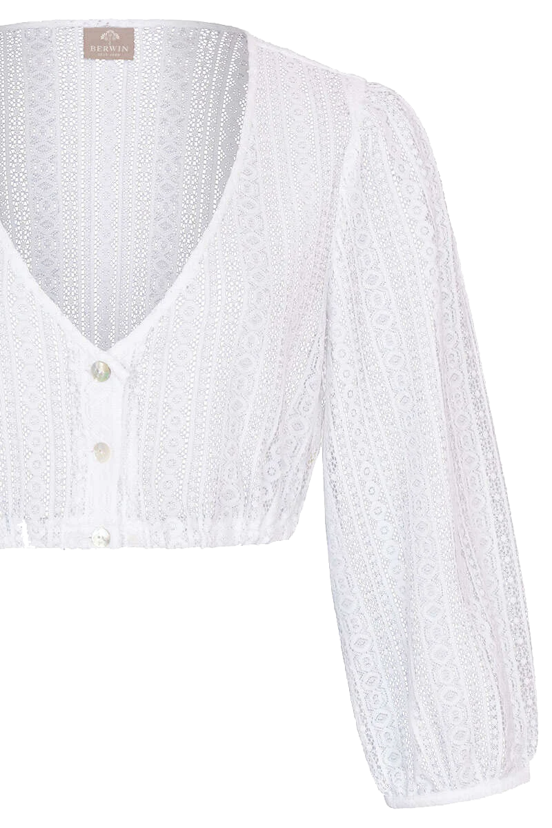 Dirndlbluse mit 3/4-Arm