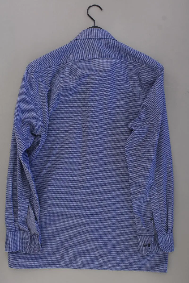 MARVELIS Langarmhemd für Herren Gr. Hemdgröße 41 blau aus Baumwolle