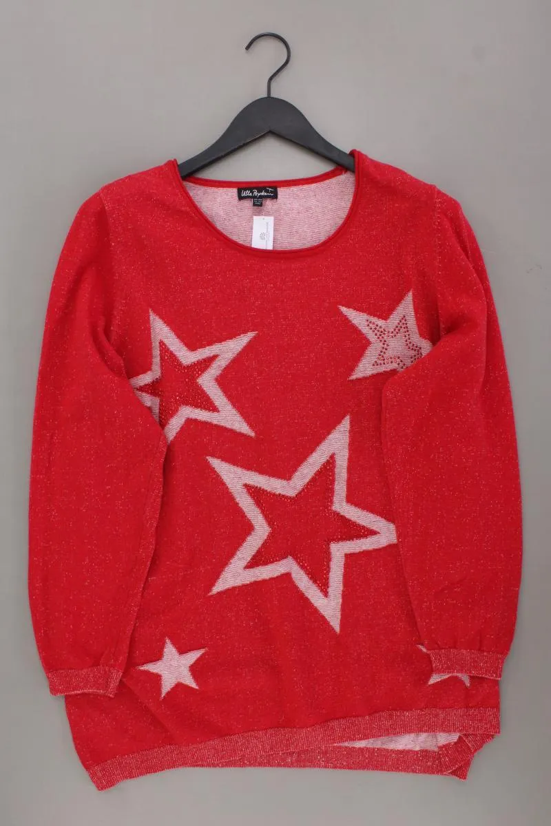 Ulla Popken Feinstrickpullover Gr. 46/48 neuwertig rot aus Baumwolle