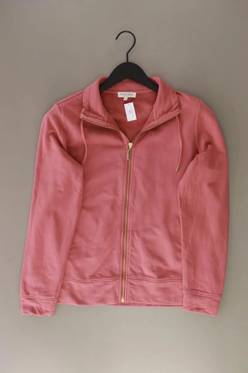 Christian Berg Strickjacke Gr. L Langarm rosa aus Baumwolle