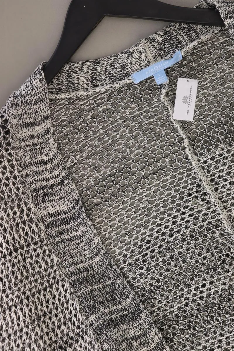 Aphorism Strickjacke Gr. L Langarm grau