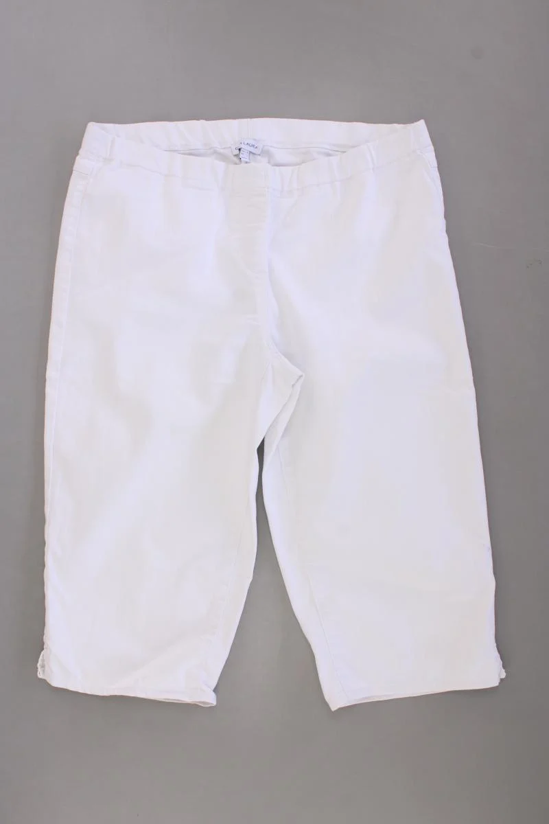 Gina Laura 3/4 Hose Gr. 44 weiß aus Baumwolle