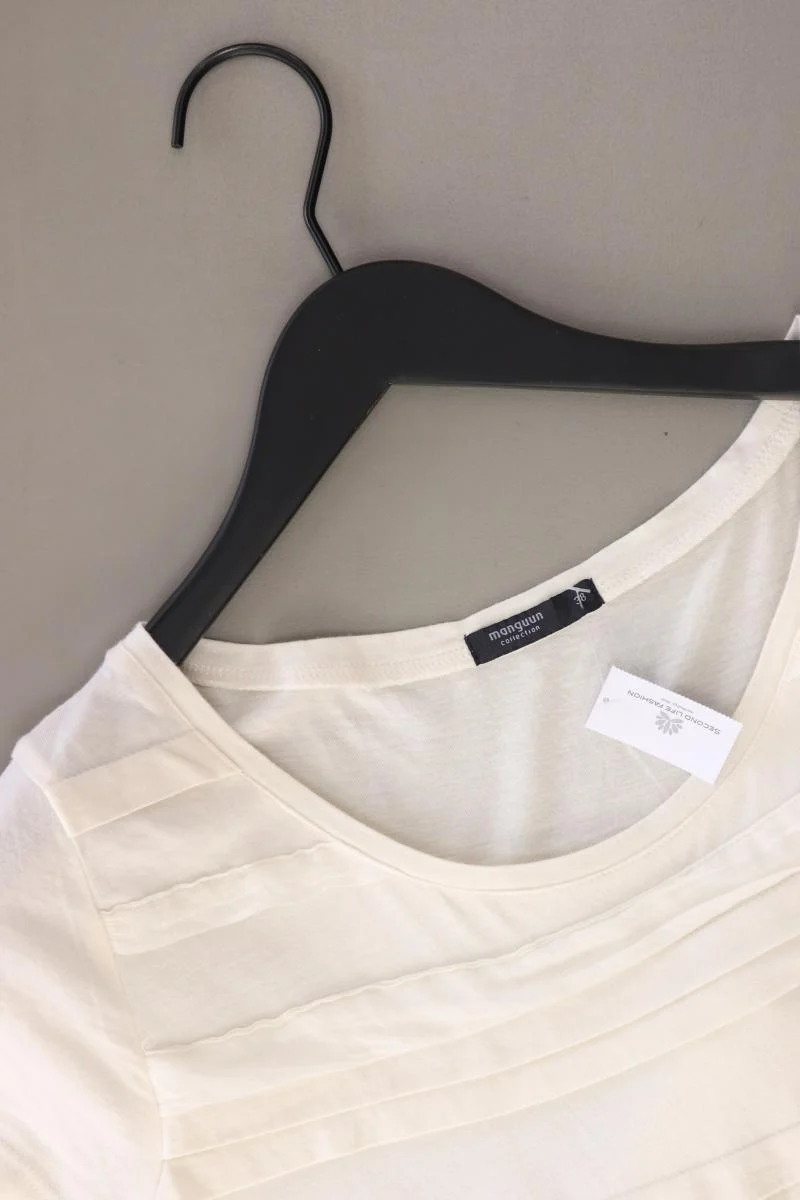 Manguun T-Shirt Gr. 38 Kurzarm creme